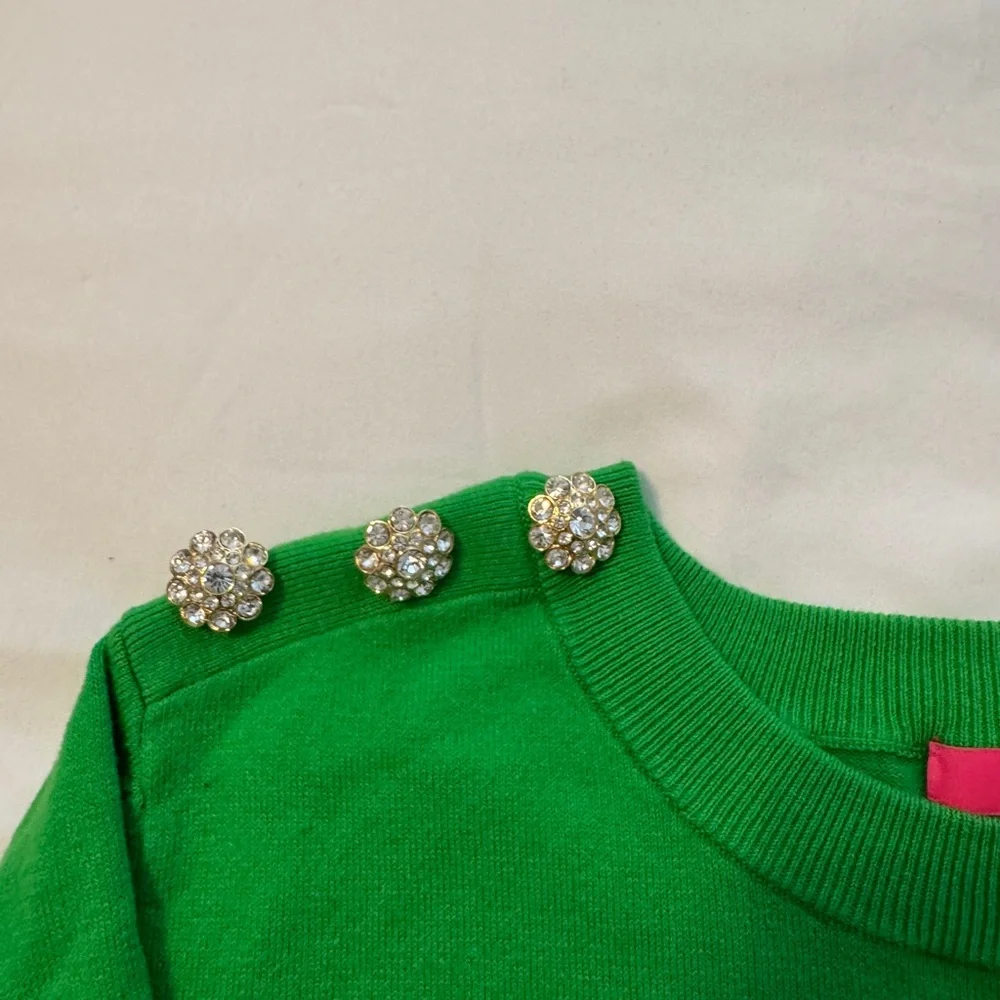 Lilly Pulitzer Vibrant Green Knit Top - Picture 4 of 7